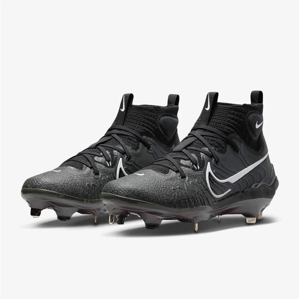 Nike Alpha Huarache NXT Men's Baseball Cleats Black Smoke Grey White 8.5 - Picture 5 of 11